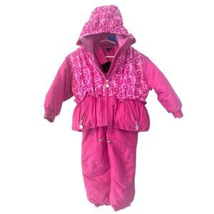 Jupa sports 2 piece jacket bib youth girl Sz2 school uniform ski snowboarding
